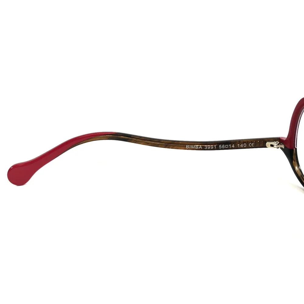 BOZ Eyeglasses Frames BIMBA 3991 Rouge Jungle/Brun Nuage Full Rim 56-14-140